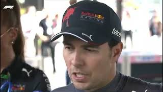Information F1 2022 Sergio Perez Post Race Interview Azerbaijan GP Guide