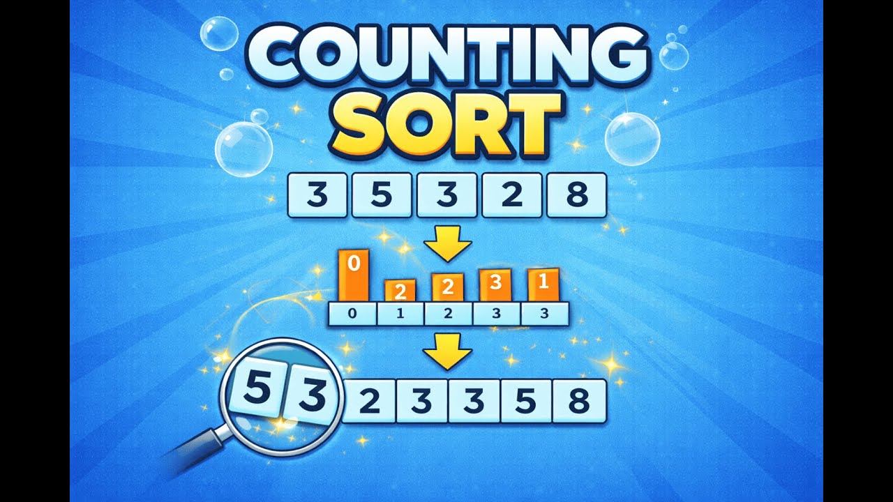Counting sorting explanation in java (DSA) - YouTube
