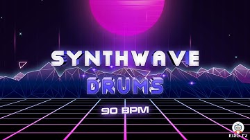 Synthwave drums loops - 90 BPM