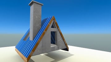Modo 11.2  -  procedural modeling of a cottage -  tutorial EN 2018