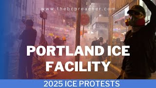 Man Jumps Out Of Truck To Remove Road Block At Portland, Oregon ICE Building #video #youtube #ice 