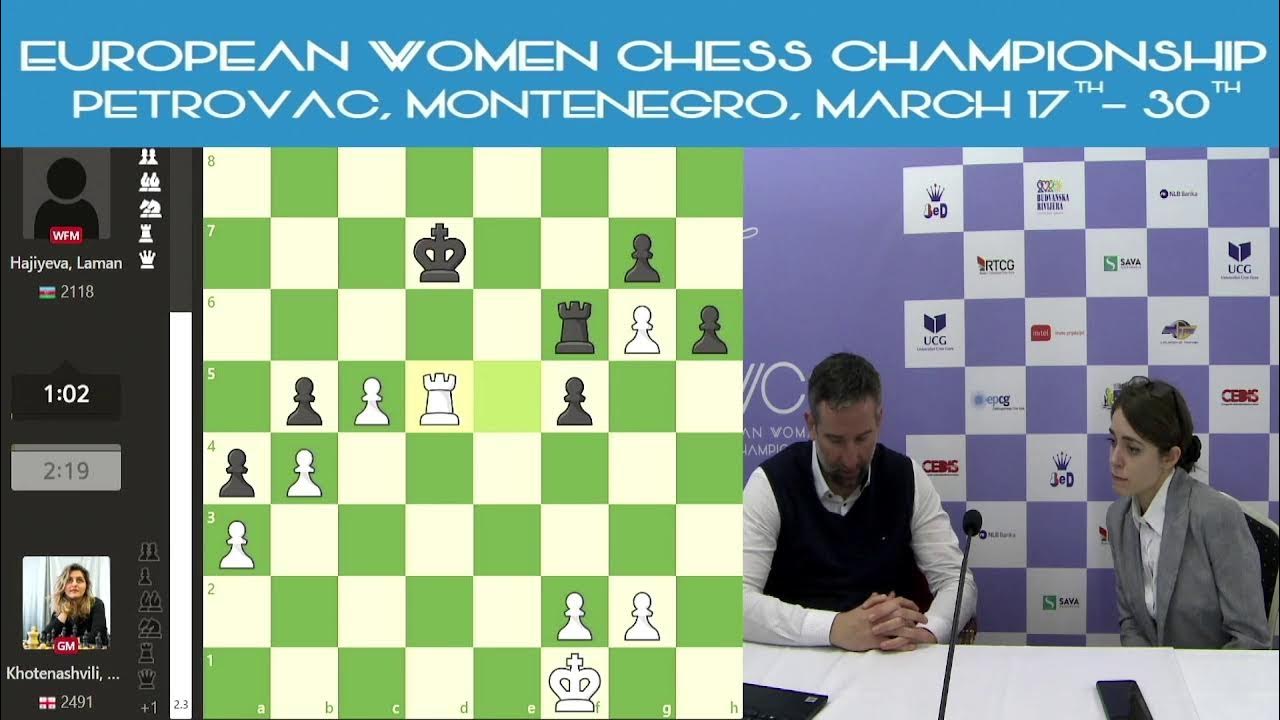 EUROPEAN WOMEN CHESS CHAMPIONSHIP 2023 Round 3 Live! YouTube