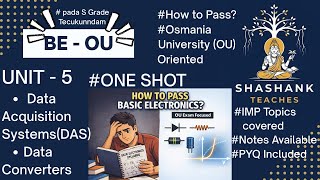 Basic Electronics – Unit 5 | OU Syllabus |Data Acquisition System and Data Converter Profile