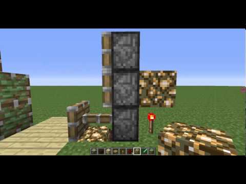 Minecraft урок - Как да си направим автоматична redstone врата