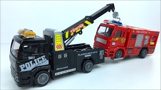 FAST LANE JUEGO CON VEHICULOS DE EMERGECIAS ESTACION DE BOMBEROS  CAMIONES DE BOMBEROS Y HELICOPTERO