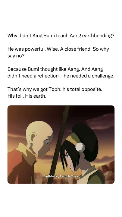 This Is Why King Bumi Didn’t Teach Aang