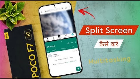 Poco F7 Split Screen Setting | Poco F7 me Double Screen Kaise Kare