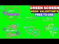 Gambar cover Neon valentine green screen | Neon animation green screen | Neon Green Screen Effect | Glowing Neon