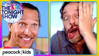 "Mug Match" with Matthew McConaughey and Nick Kroll from Sing 2 | THE KIDS TONIGHT SHOW