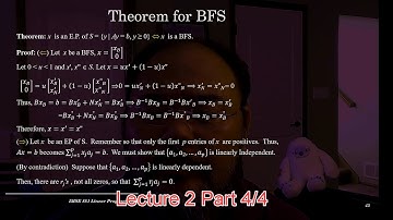 IMSE881 Lecture 2 Part 4 - Theory of Basic Feasible Solution