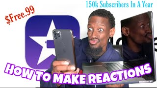 HOW TO MAKE REACTION VIDEOS AT NO COST‼️ | Using ONLY iMovie, iPhone, iPad, MacBook (FOR FREE!!) screenshot 2