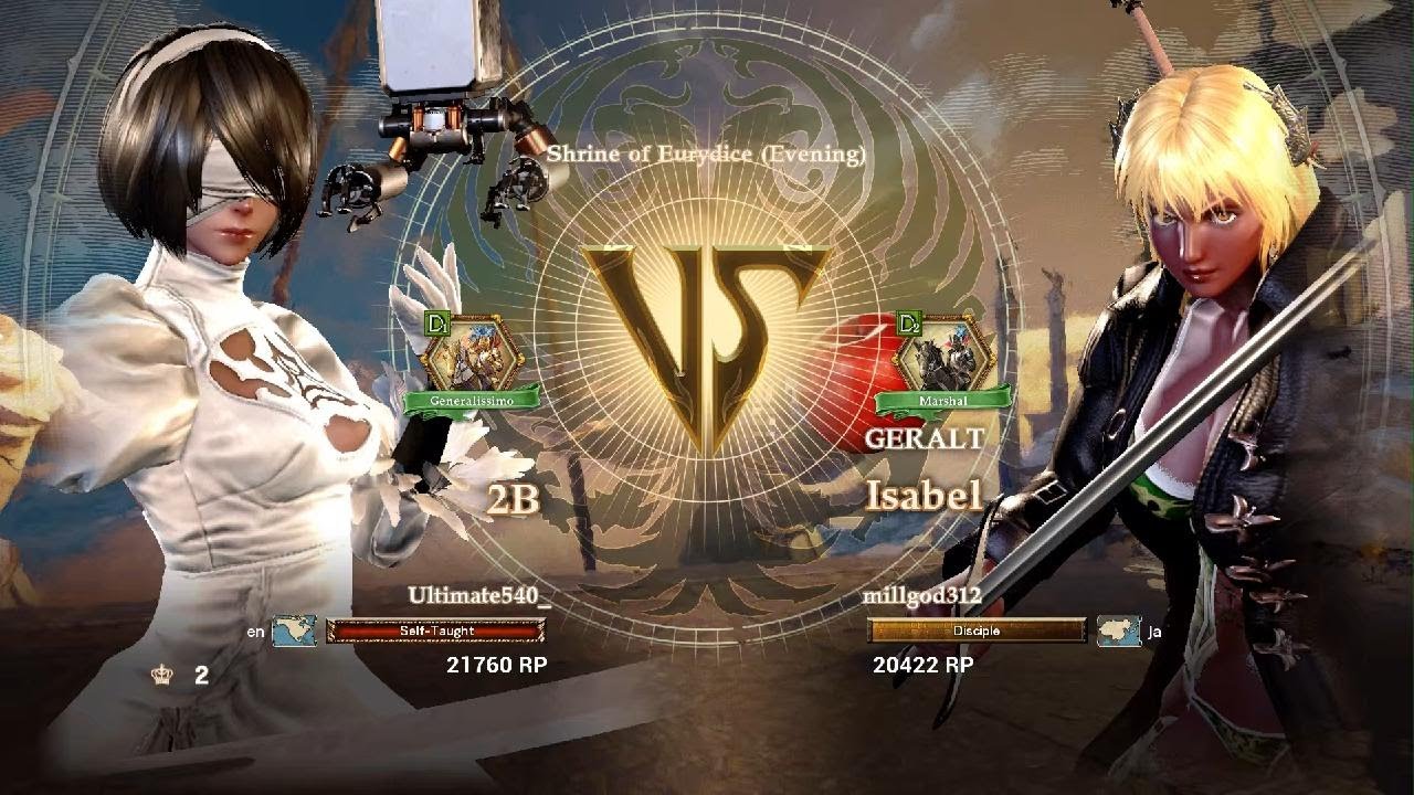 Soul Calibur 6 Ranked Match 118 (2B vs millgod312)