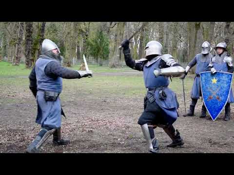 14c Knights: One handed Medieval Longsword Fight