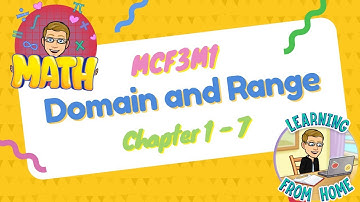 Grade 11 U/C Math 1.7 - Domain and Range