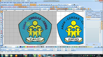 Cara cepat Mendesain bordir dengan coreldraw