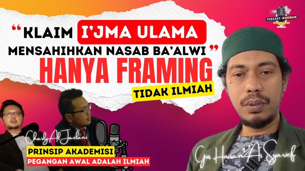 SKAKMAT PROLOG BUKU HANIF ALATAS KLAIM I'JMA ULAMA DALAM MENSAHIHKAN NASAB BA'ALWI HANYA FRAMING ‼️