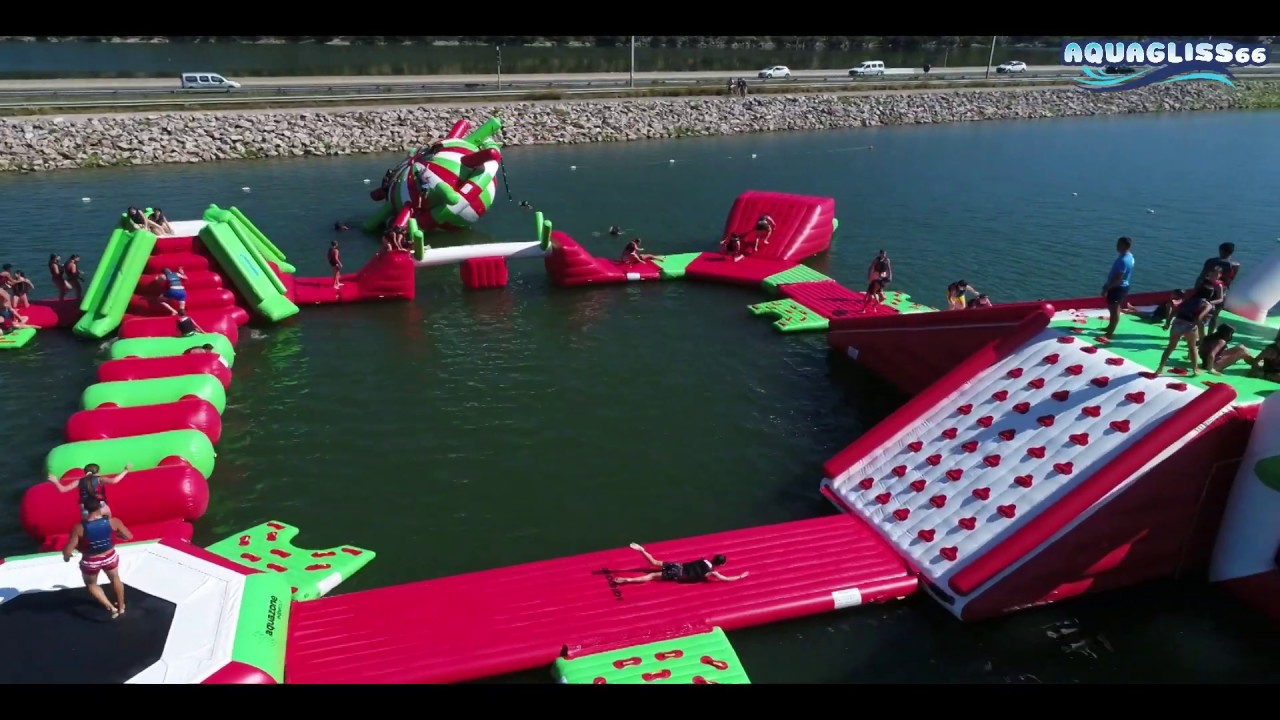 Parc Aquatique Au Lac De Vinca Aquagliss 66