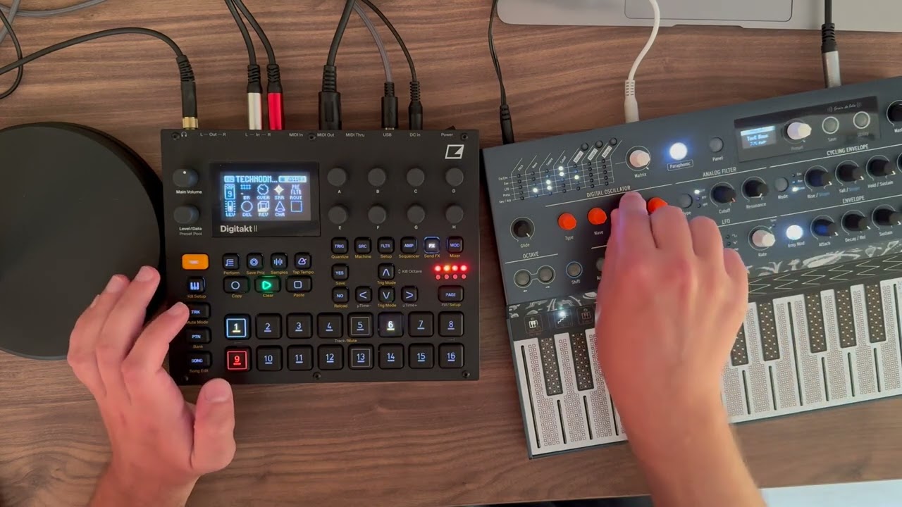 Techno ambient on Digitakt 2 and Microfreak
