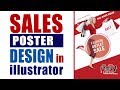 How to Create Sales Poster Design | #Flyer_Design | Adobe Illustrator Tutorials