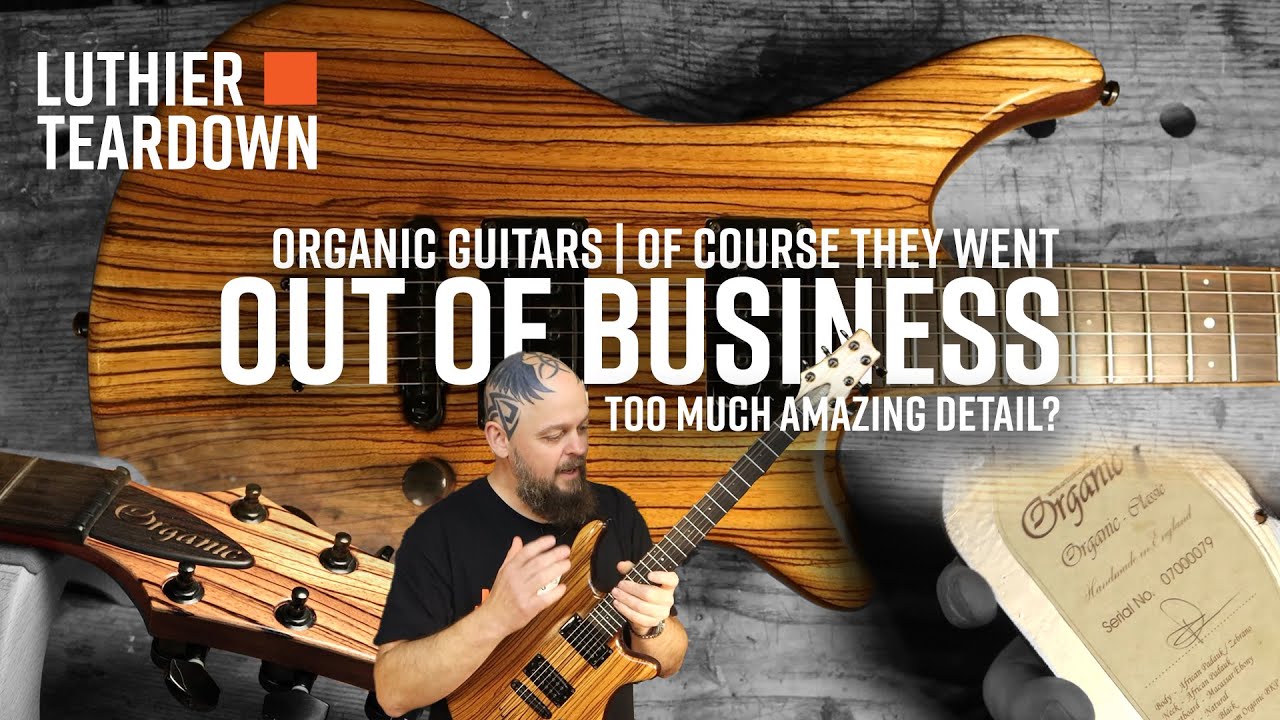 Too Much Amazing Detail Of Course they WENT OUT OF BUSINESS   Organic Guitars Classic Teardown