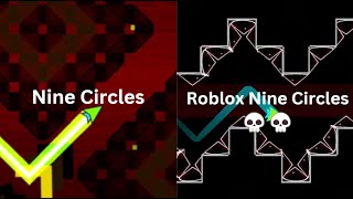 nine circles in roblox geometry dash 💀