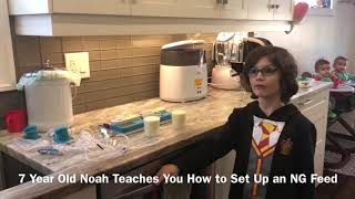7 Year Old Noah Teaches How To Feed Babies With An Ng Nasogastric Tube