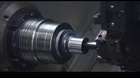 Global CNC Automation | DS-200 Twin Spindle+Twin turret machine with servo gantry.