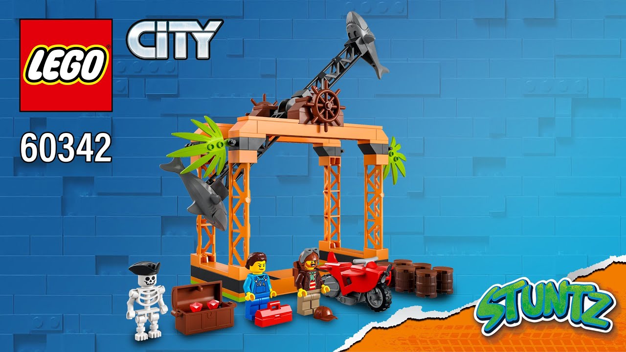 Attack YouTube TBB LEGO® (60342)[122 Building | City Instructions - Shark pcs] Stunt The Challenge