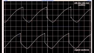 Slew Rate Mod on Minimoog Voyager - Comparison