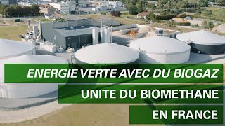 Installation de biogaz industrielle avec technologie membranaire (440 Nm³/h) en France