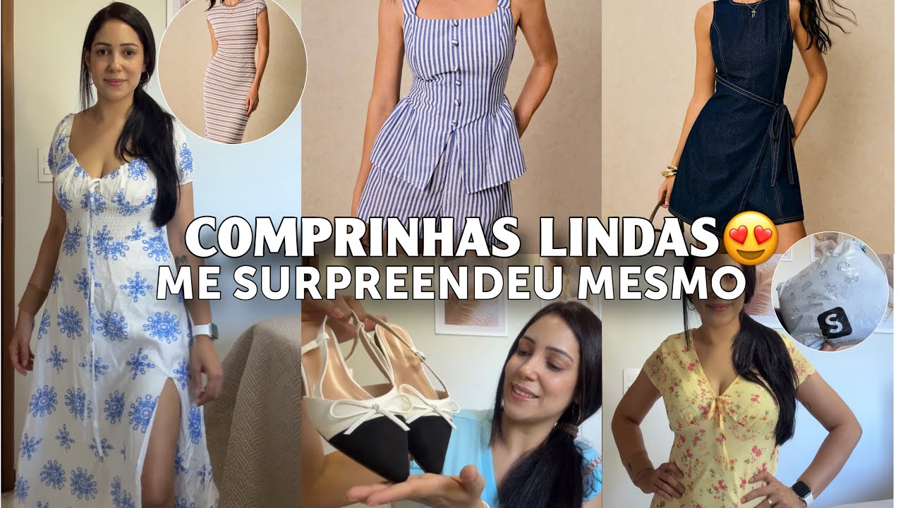 ESSAS COMPRINHAS DA SHEIN ME SURPREENDERAM 😍| Provei Tudo | Recebidos SHEIN 💖