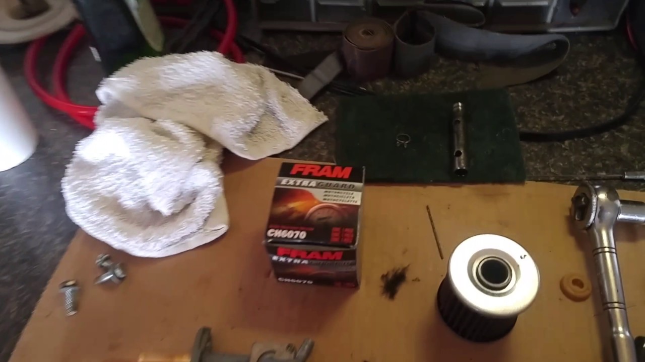 CH6070 OIL FILTER for the 1997 kawasaki bayou 220 - YouTube