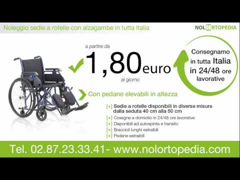 Noleggio Sedie A Rotelle In Tutta Italia Consegna A Domicilio In 24 48 Ore Youtube