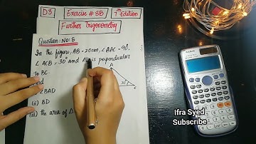 Mathematics Book 3 (D3) |  7th Edition | Exercise # 8 B | Q # 8 | Ifra Syed | in Urdu\Hindi