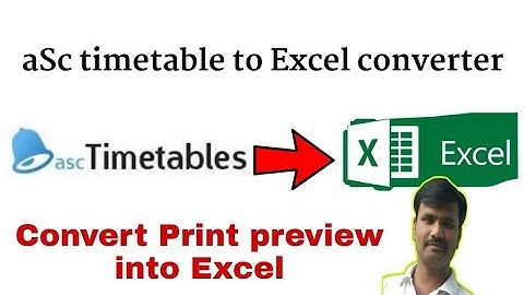 aSc to excel converter