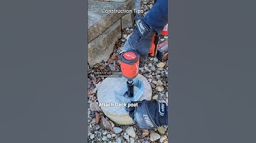 Attach Deck post to concrete