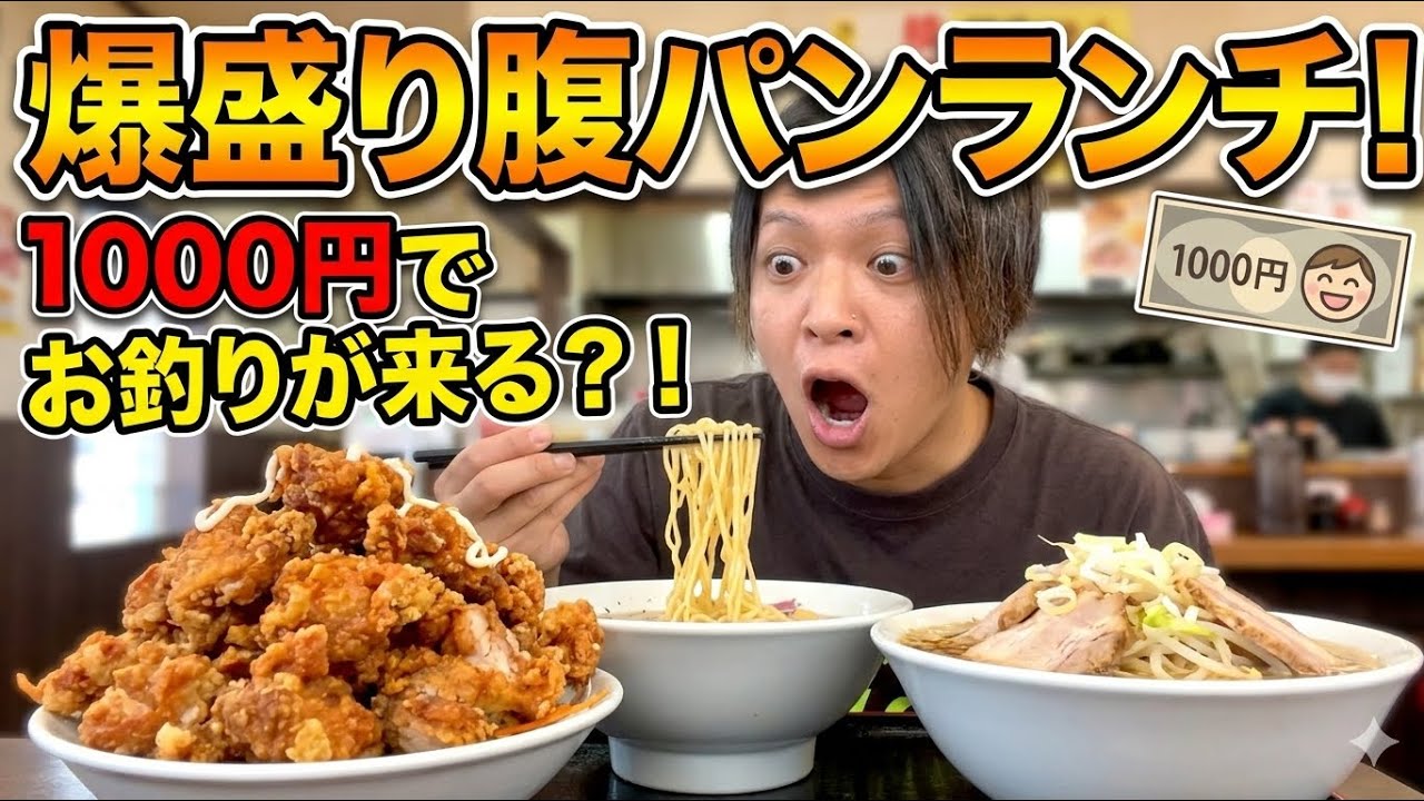 【富士市グルメ】1000円でお釣りが来る、爆安腹パンランチが食べれるお店に行ってきたー！　静岡グルメ　香味館