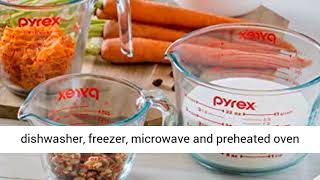 Pyrex Glass Measuring Cup Set (3-Piece, Microwave and Oven Safe),Clear Best Price