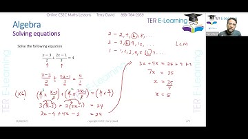 CSEC Maths - Solving Equations