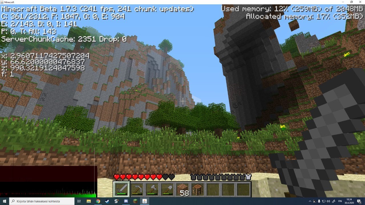 Walking to the Far lands 16 (200k blocks) YouTube