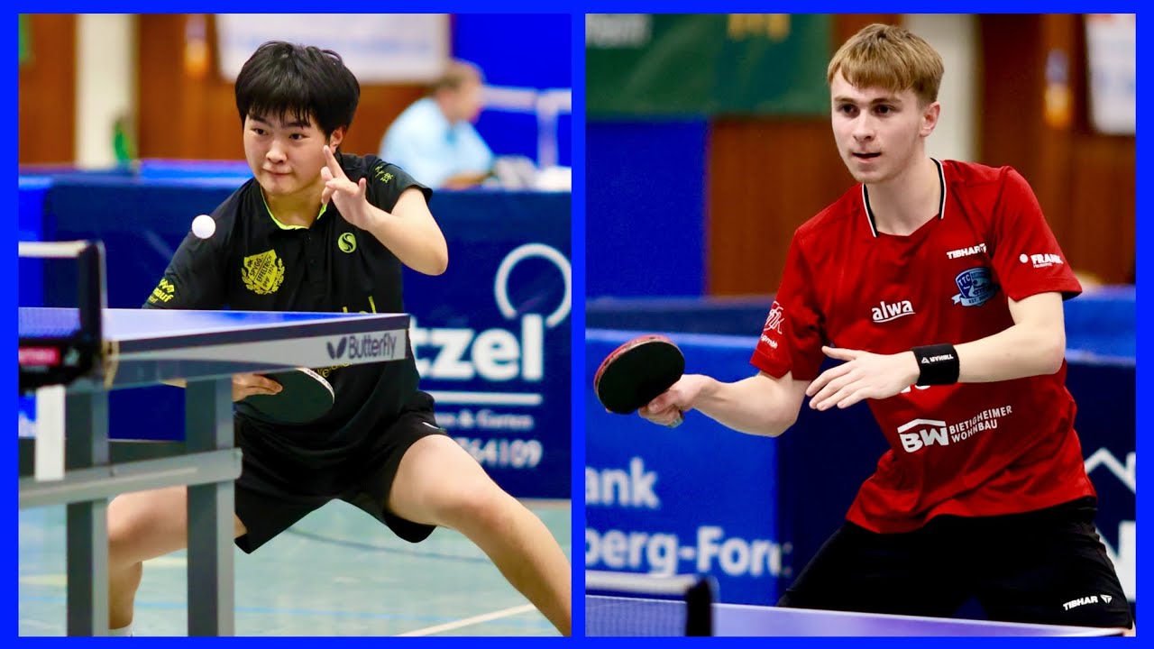 3 BL/  Akito Itagaki/DJK SpVgg Effeltrich - Ivan Henci/ TTC immoXone Bietigheim-Bissingen.