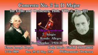 Haydn: Cello Concerto No. 2, Starker & Giulini (1958) ハイドン チェロ協奏曲2番 シュタルケル＆ジュリーニ