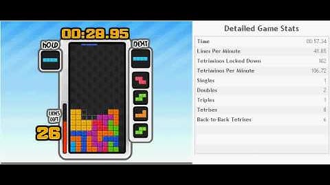 Tetris Sprint 40 lines Tetrisfriends *personal best*