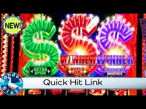 Quick Hit Link Slot Machine Win and Bonus