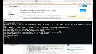 Celebrity metadata generation failed with installing scipy Net Worth