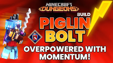PIGLIN BOLT - TOP TIER Truthseeker Refreshment Build | Hidden Depths Minecraft Dungeons Build