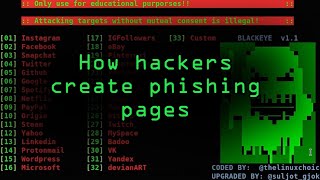 How Hackers Create Phishing Pages for Social Media Accounts & More