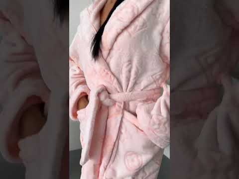 Жіночий махровий халат на запах норма, видео 1