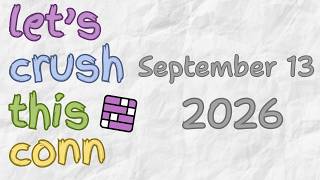 An easy, breezy puzzle - Connections: September 13, 2026