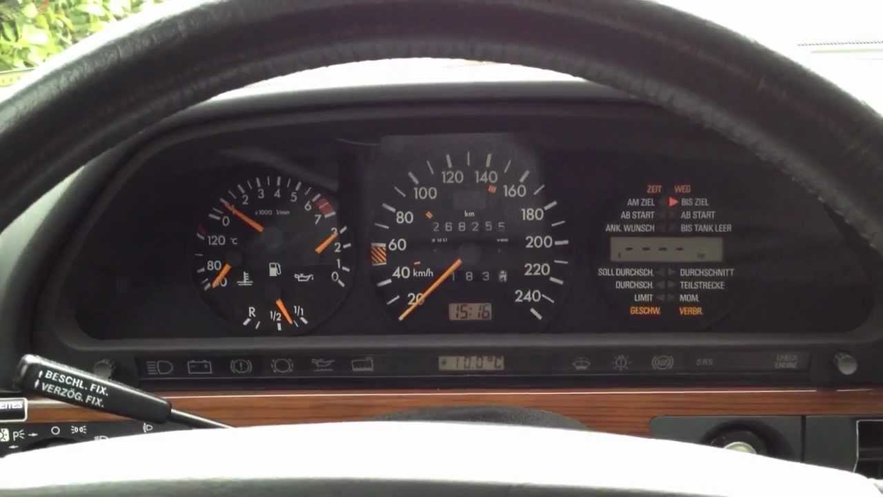 M103 cold start Kaltstart Mercedes 300SE W126 YouTube